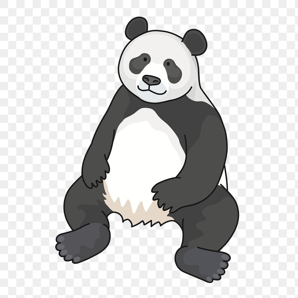 PNG Panda, clipart, transparent background