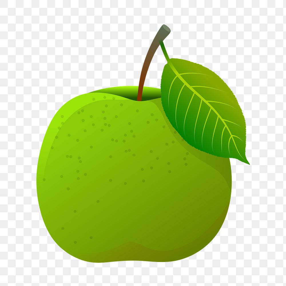 PNG Green apple, clipart, transparent background