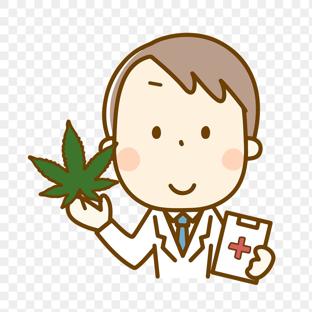 PNG Medical marijuana illustration, transparent background