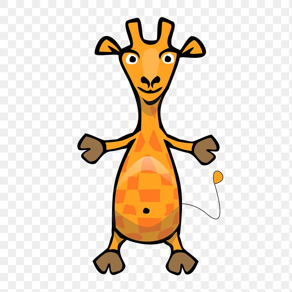 PNG Giraffe, clipart, transparent background