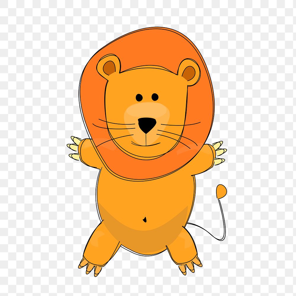 PNG Lion, clipart, transparent background