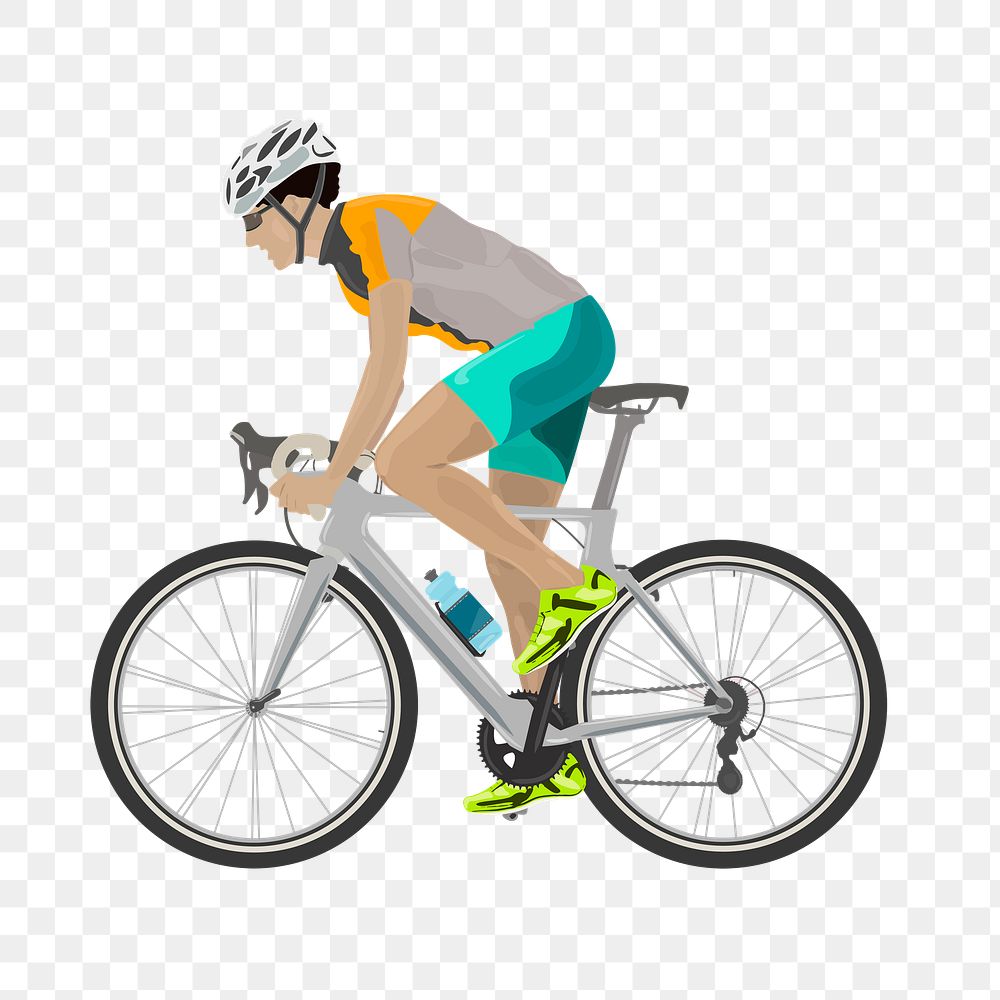 PNG Cyclist, clipart, transparent background