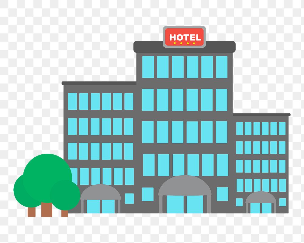 PNG Hotel illustration, transparent background