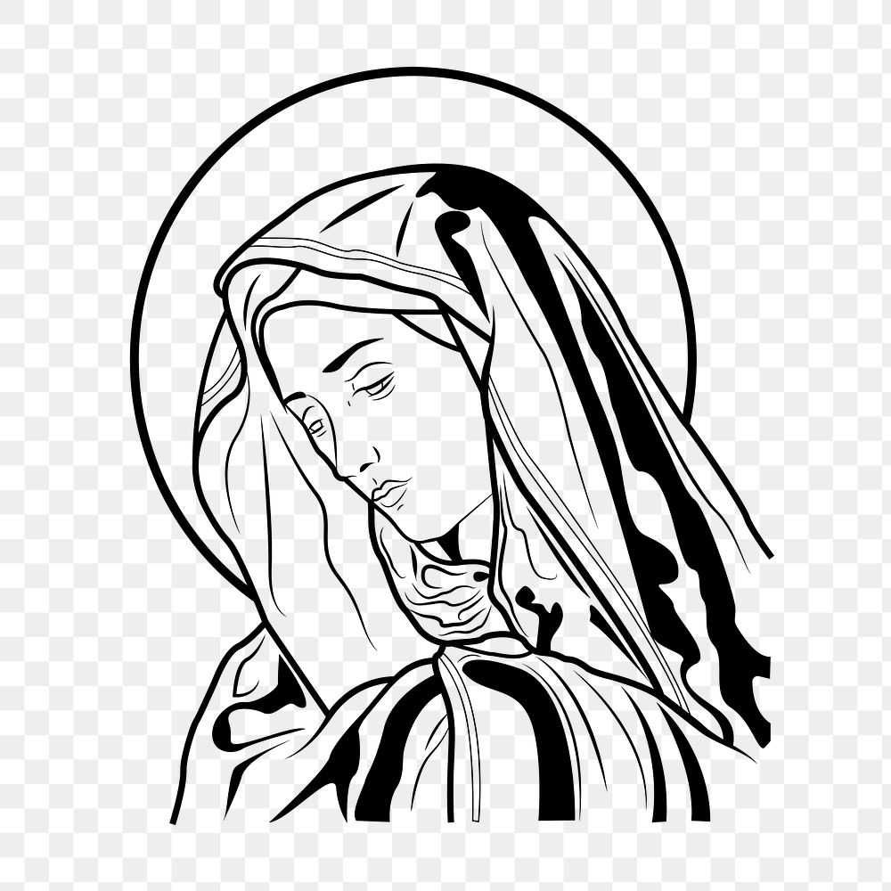 PNG Virgin mary, clipart, transparent background