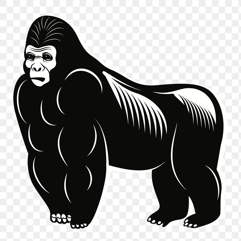 PNG Gorilla, clipart, transparent background