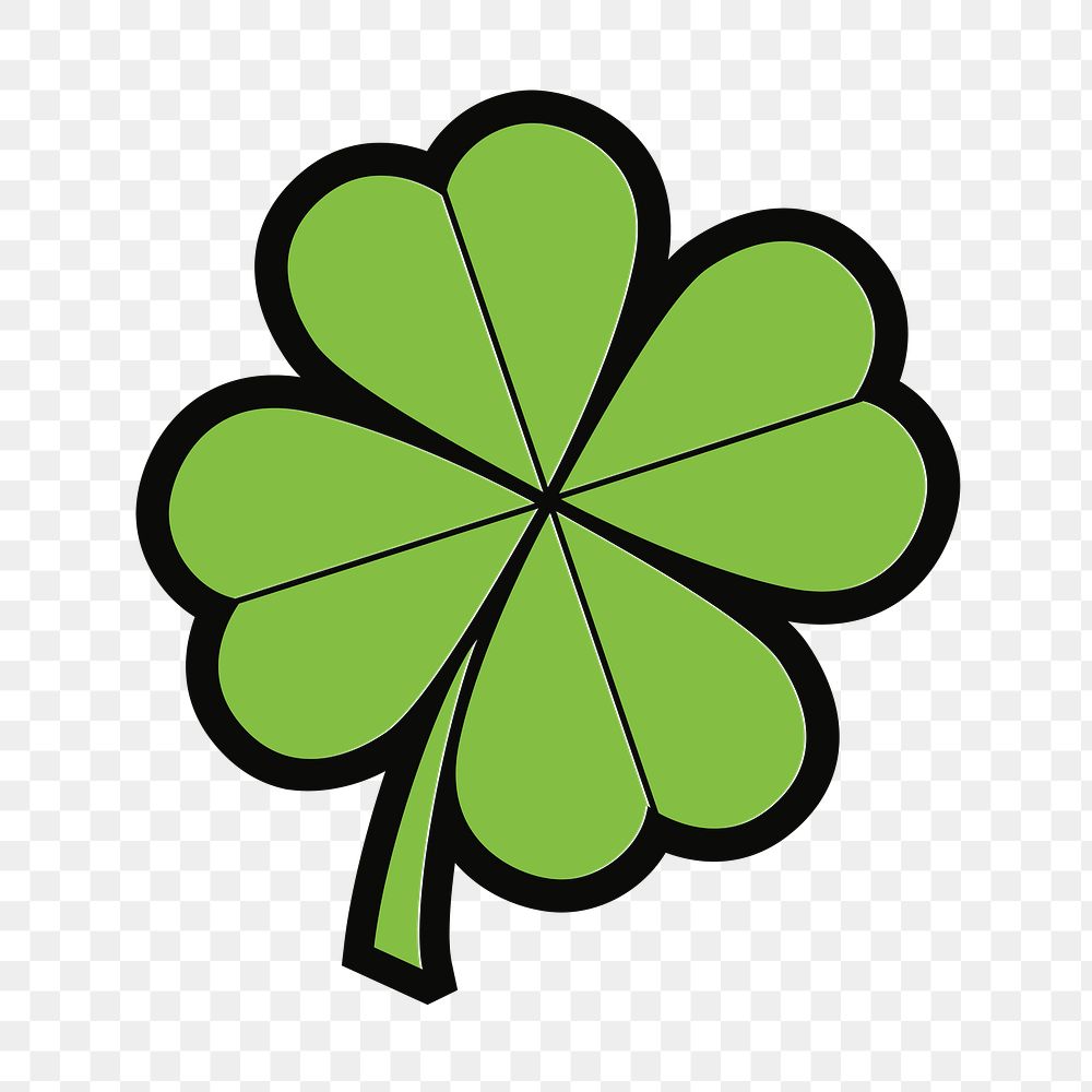 PNG Shamrock leaf, design element, transparent background