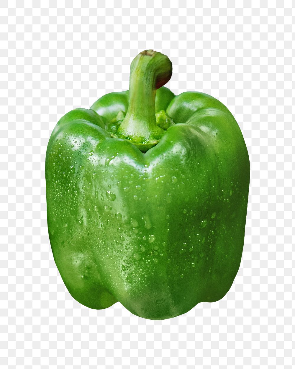 PNG green bell pepper, collage element, transparent background