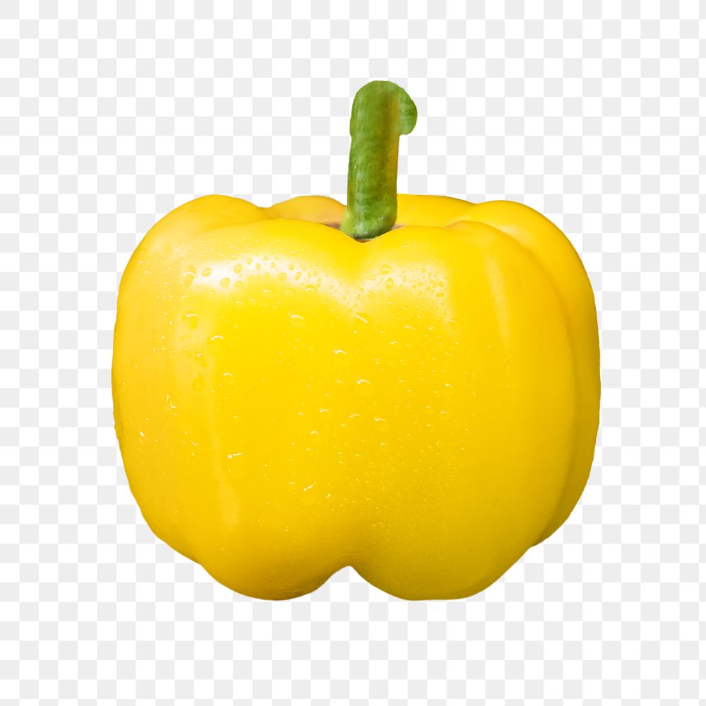 PNG yellow bell pepper, collage element, transparent background