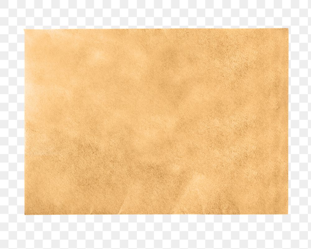 PNG brown envelope, collage element, transparent background