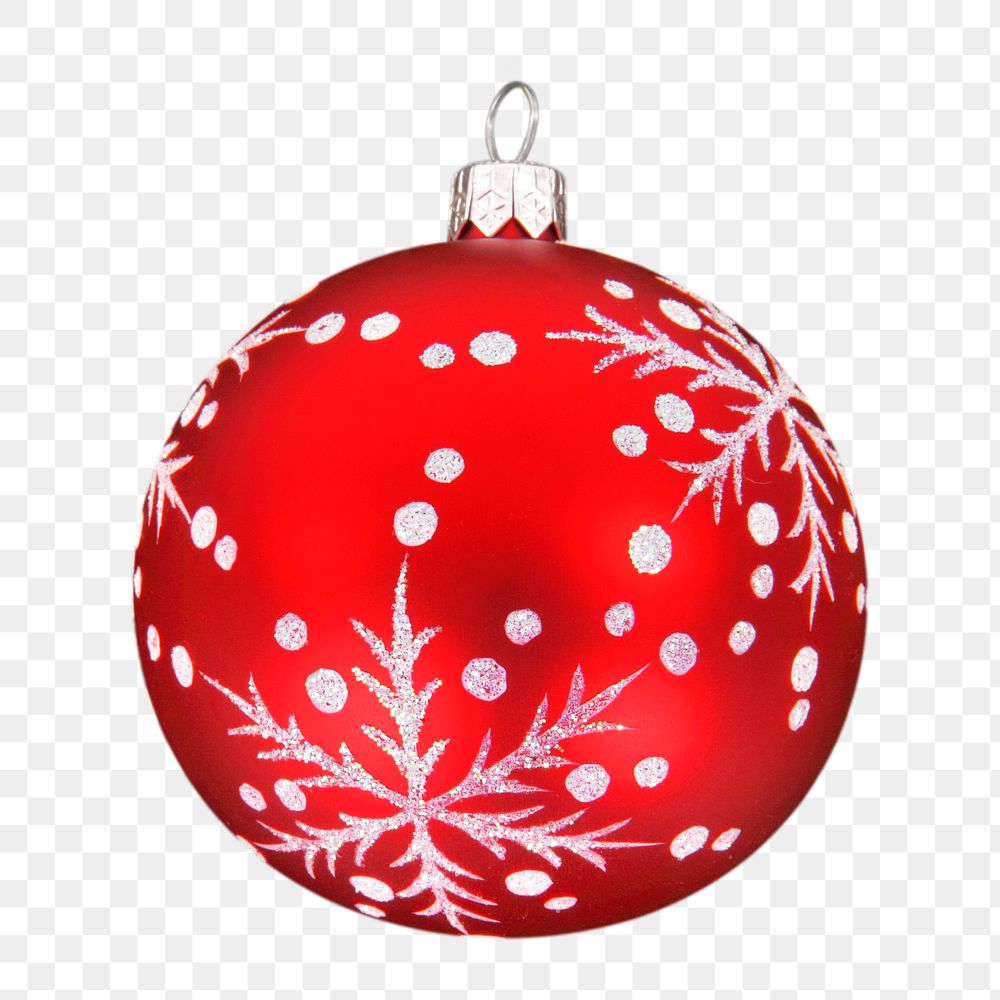 Christmas ornament png, transparent background