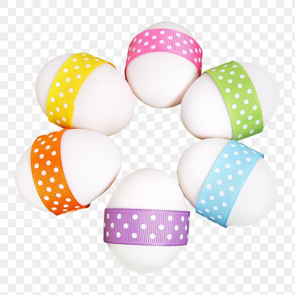 Easter eggs png, transparent background