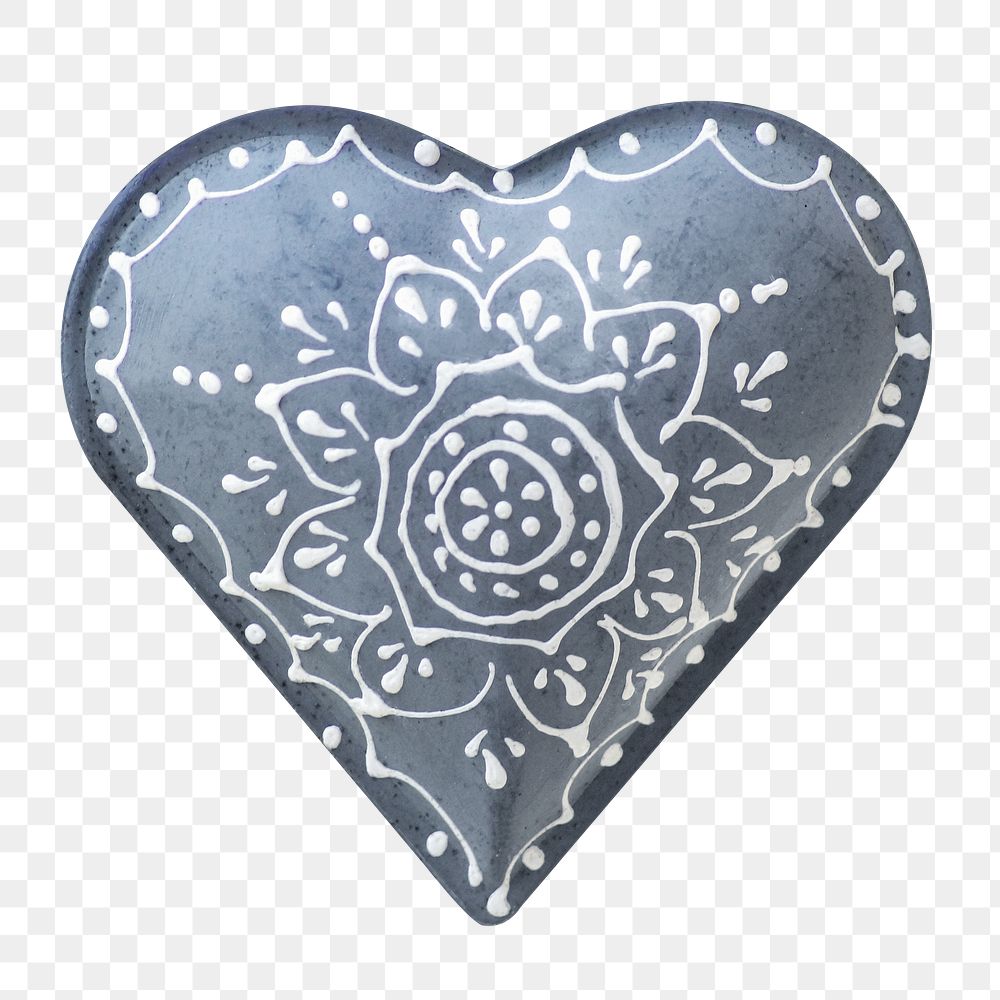 Alsace heart png object, transparent background