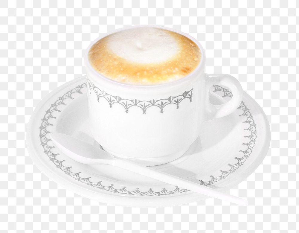 Coffee cup png collage element, transparent background