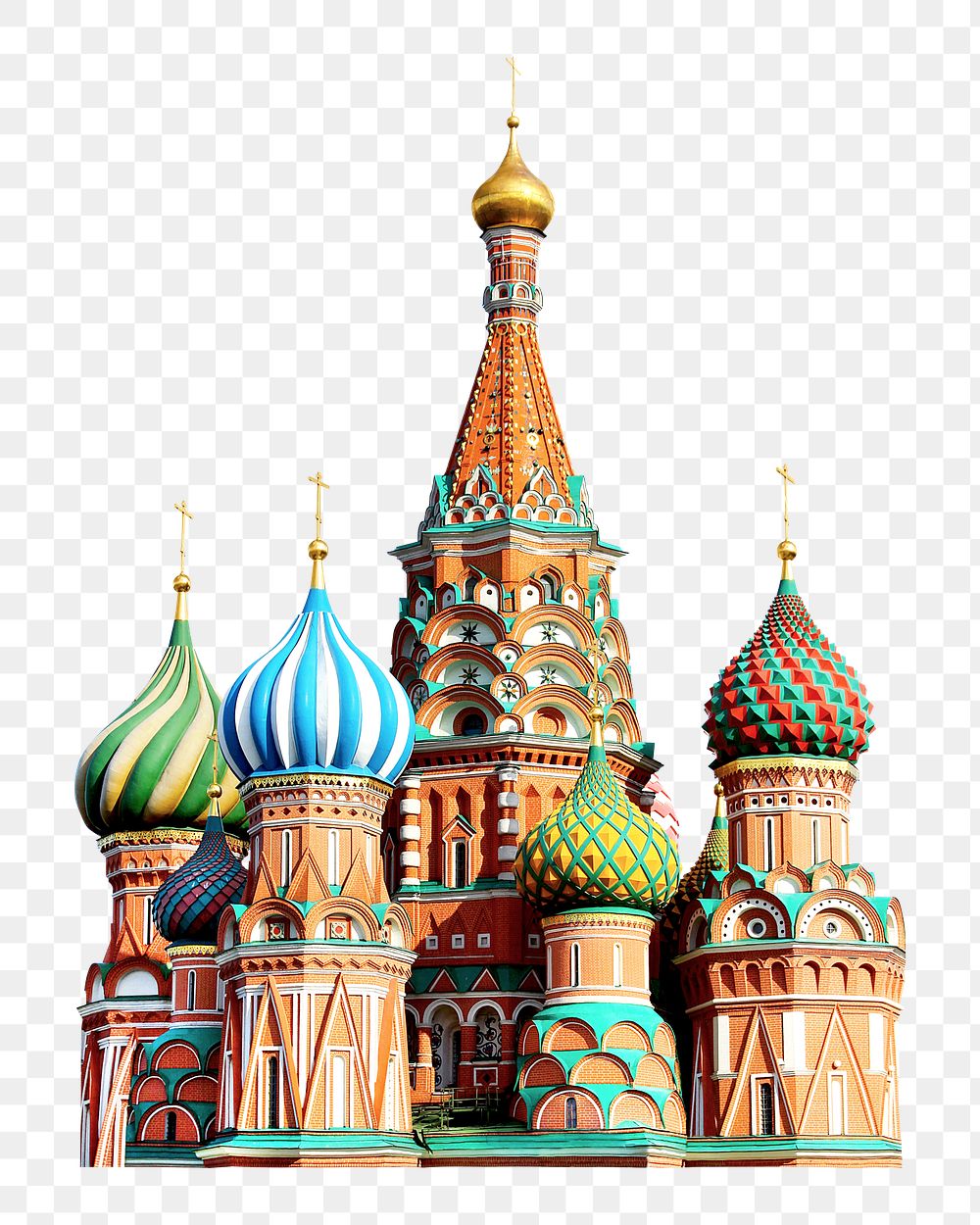 PNG Moscow's Red Square collage element, transparent background