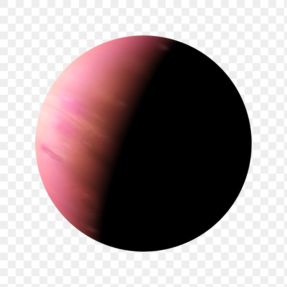 Gradient pink sphere png illustration, transparent background. Remixed by rawpixel.