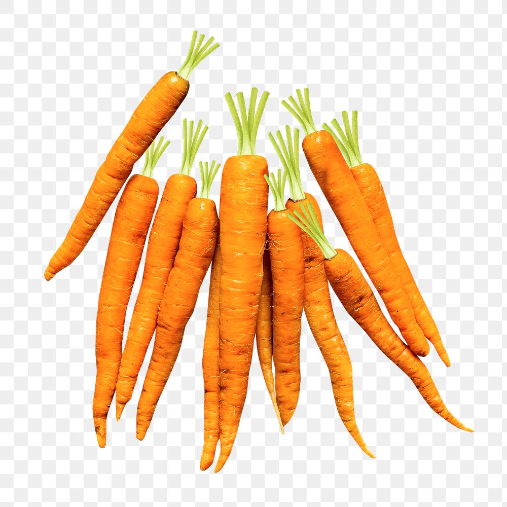 Carrot png collage element, transparent background