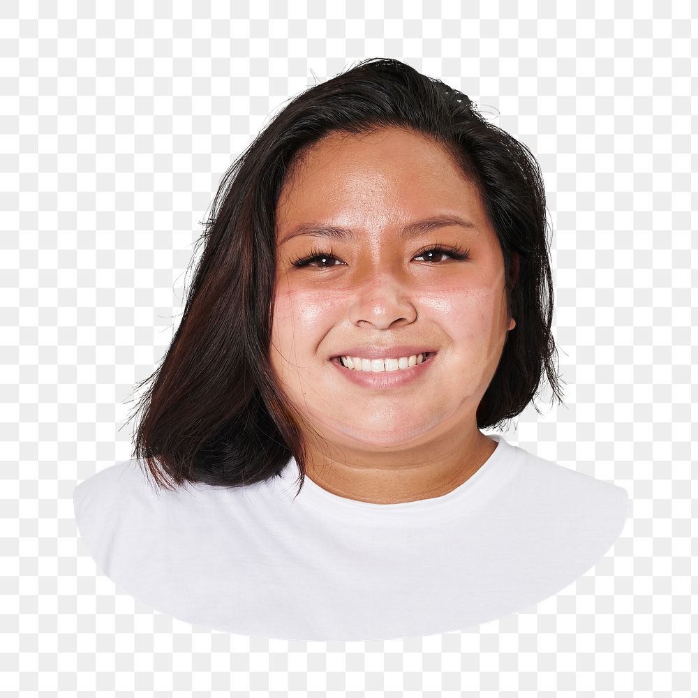 Png woman with mask tan line image on transparent background