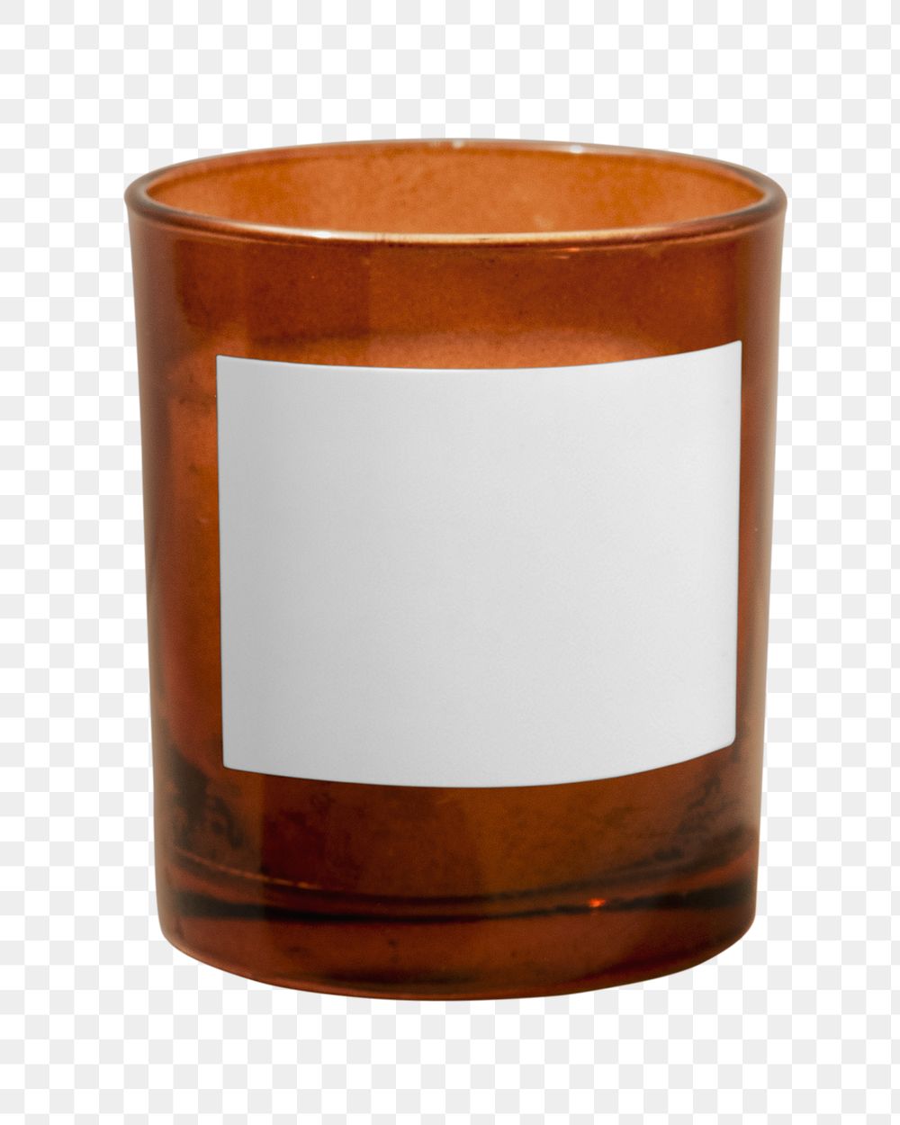 PNG Candle blank label transparent background