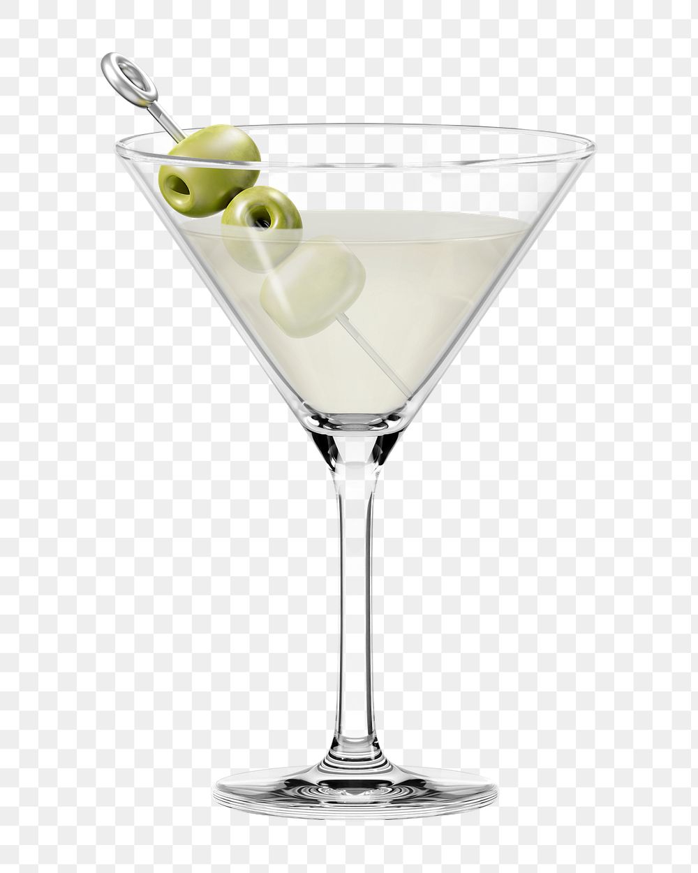 PNG 3D margarita cocktail, element illustration, transparent background
