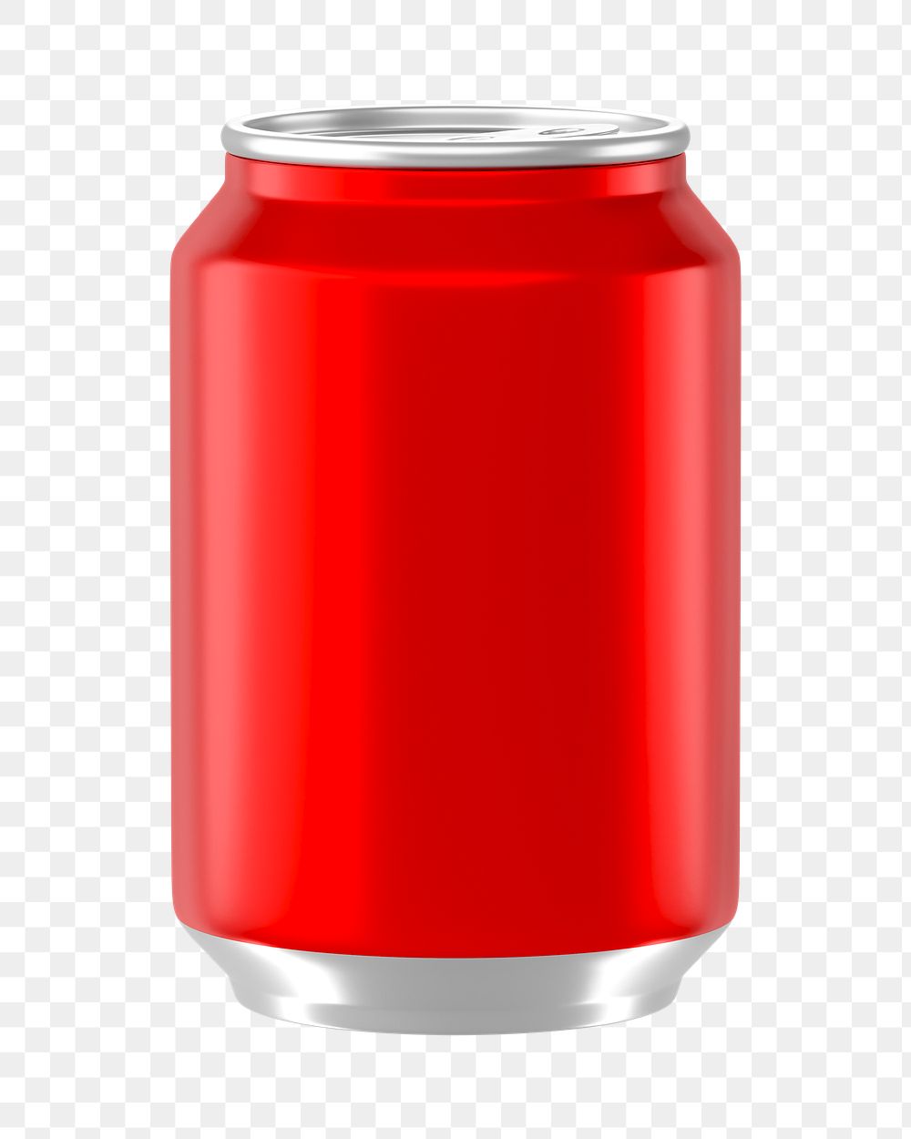 PNG 3D red soda can, element illustration, transparent background