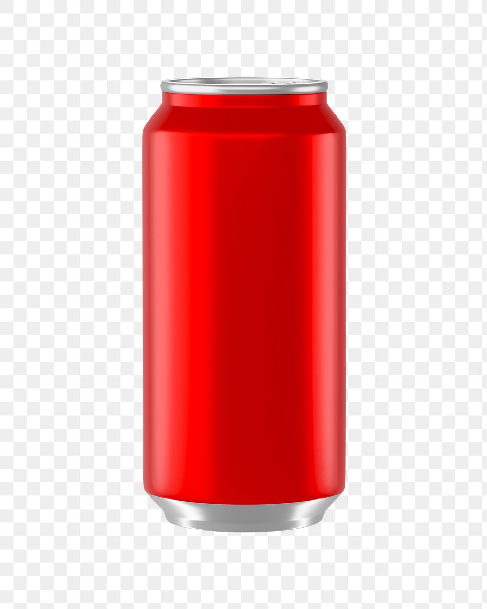 PNG 3D red soda can, element illustration, transparent background