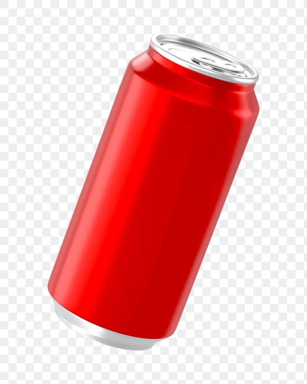 PNG 3D red soda can, element illustration, transparent background