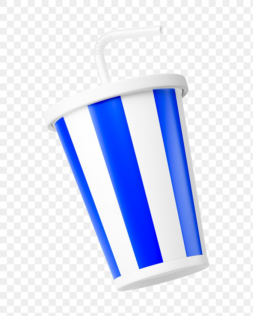 PNG 3D soda cup, element illustration, transparent background