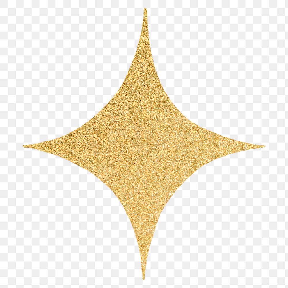 Png gold sparkle, transparent background