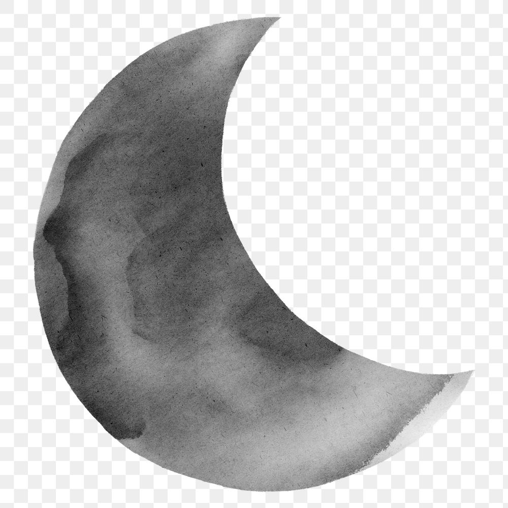 Png moon black and white illustration, transparent background