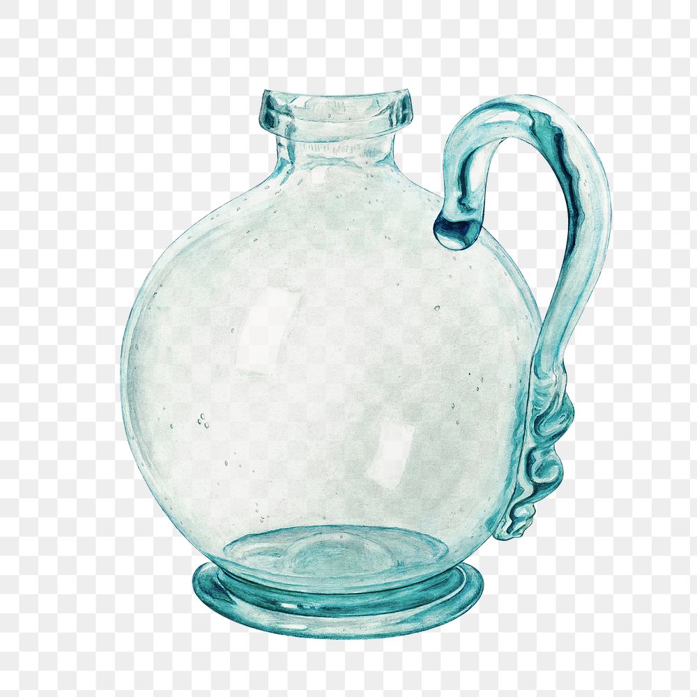 Glass vase png watercolor collage element, transparent background. Remixed by rawpixel.