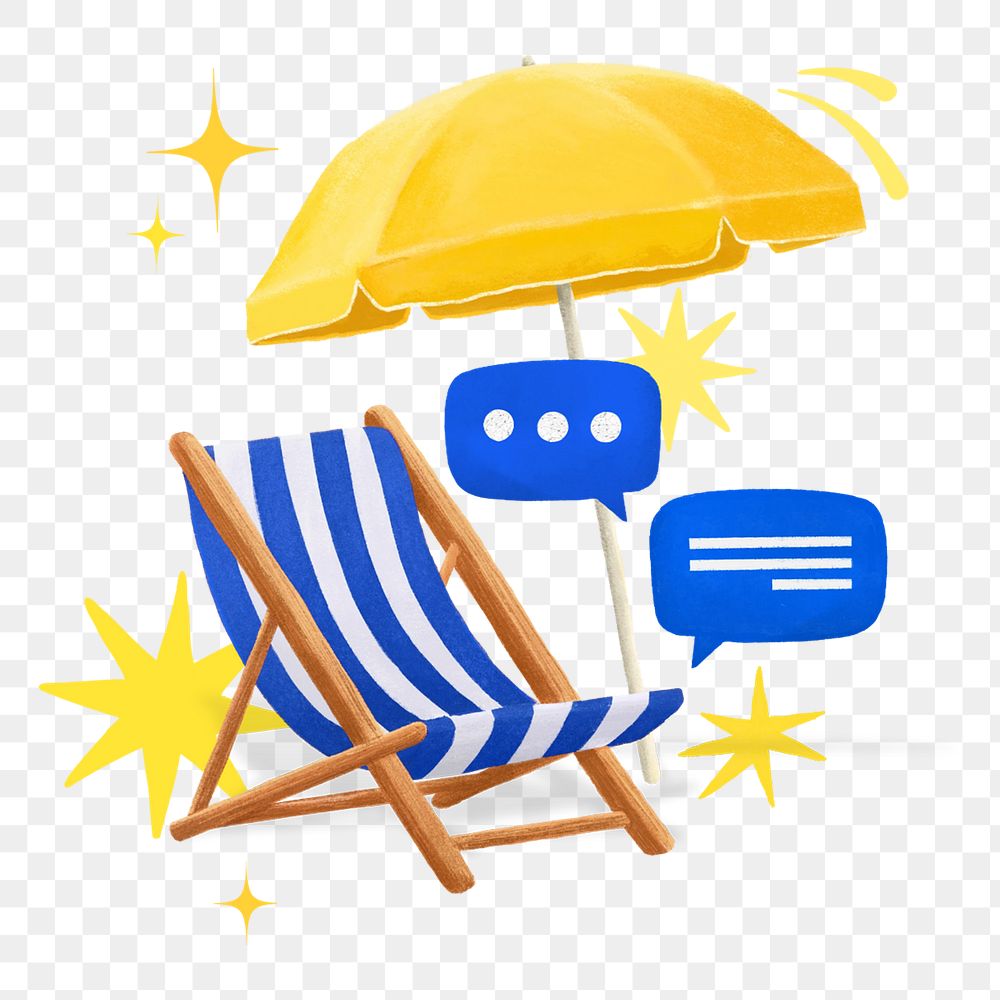 Summer vacation png aesthetic, texting remix, transparent background