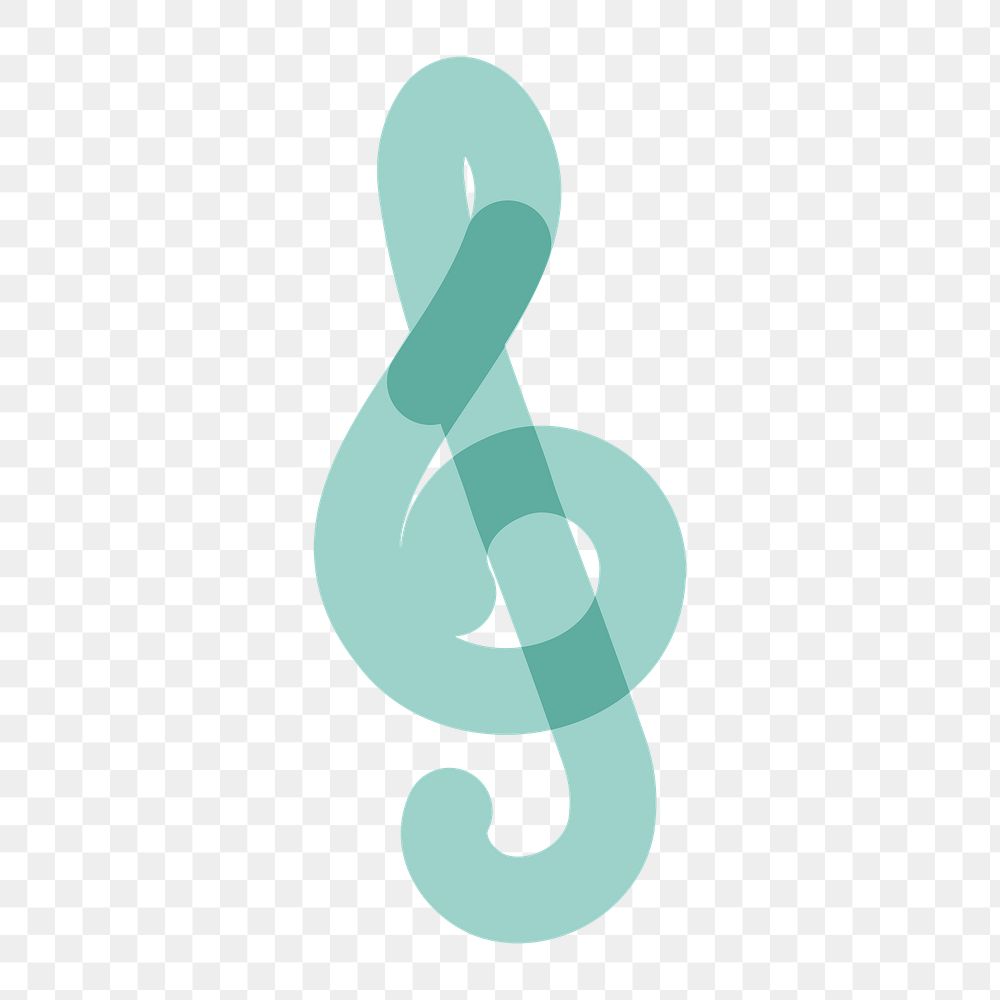 Png music note doodle line art, transparent background