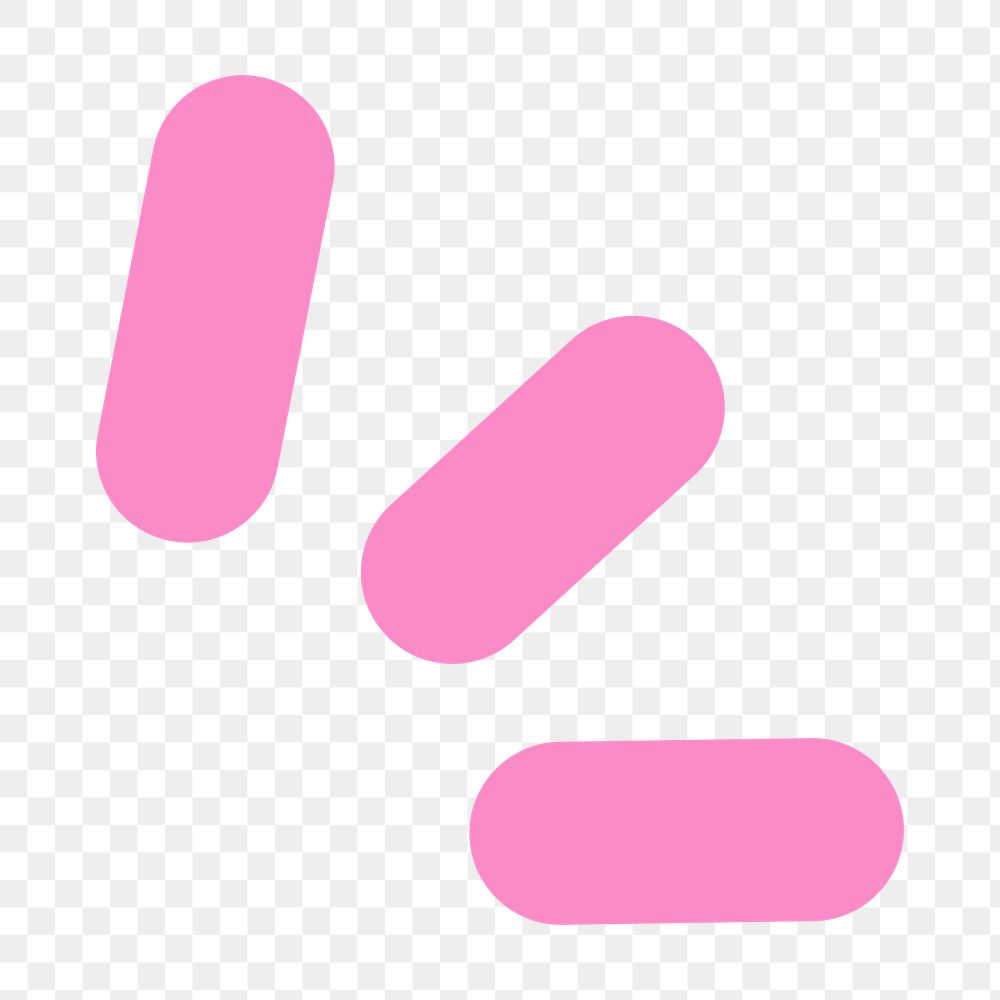 Png pink lines doodle line art, transparent background