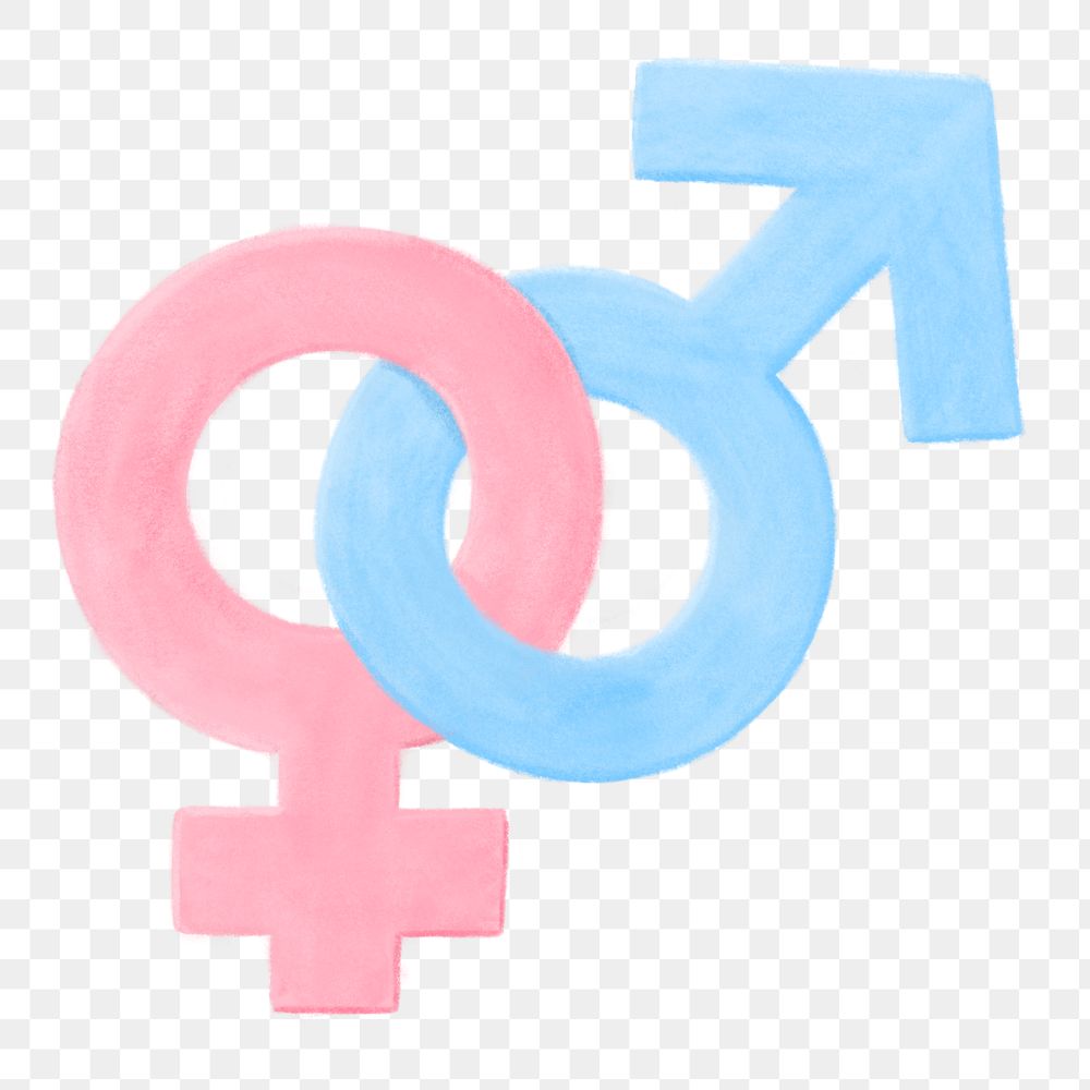 Gender rights png, aesthetic illustration, transparent background