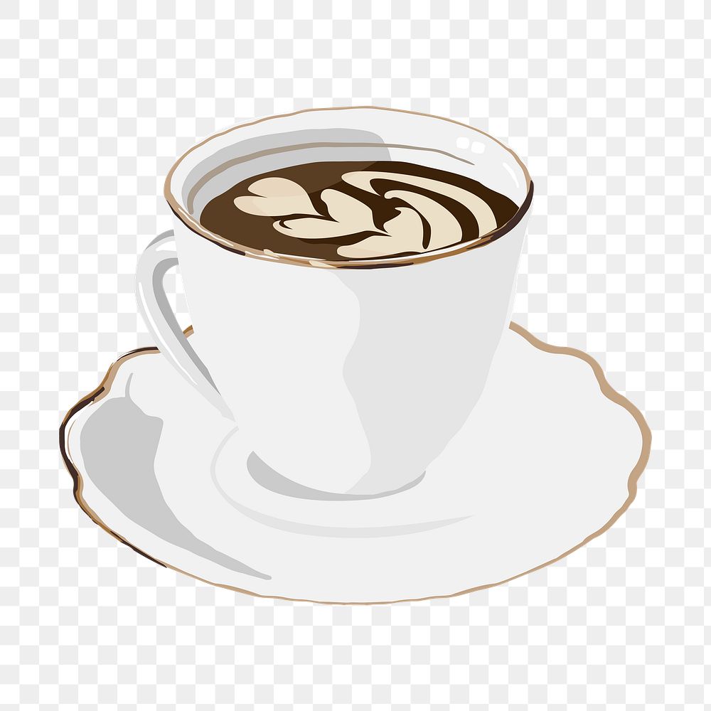Hot coffee png morning beverage illustration, transparent background