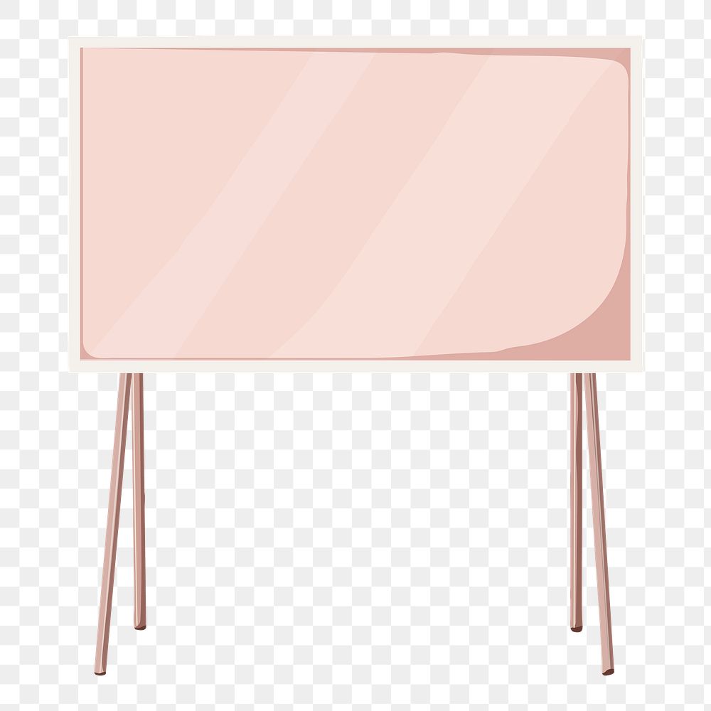 Pink television png technology illustration, transparent background