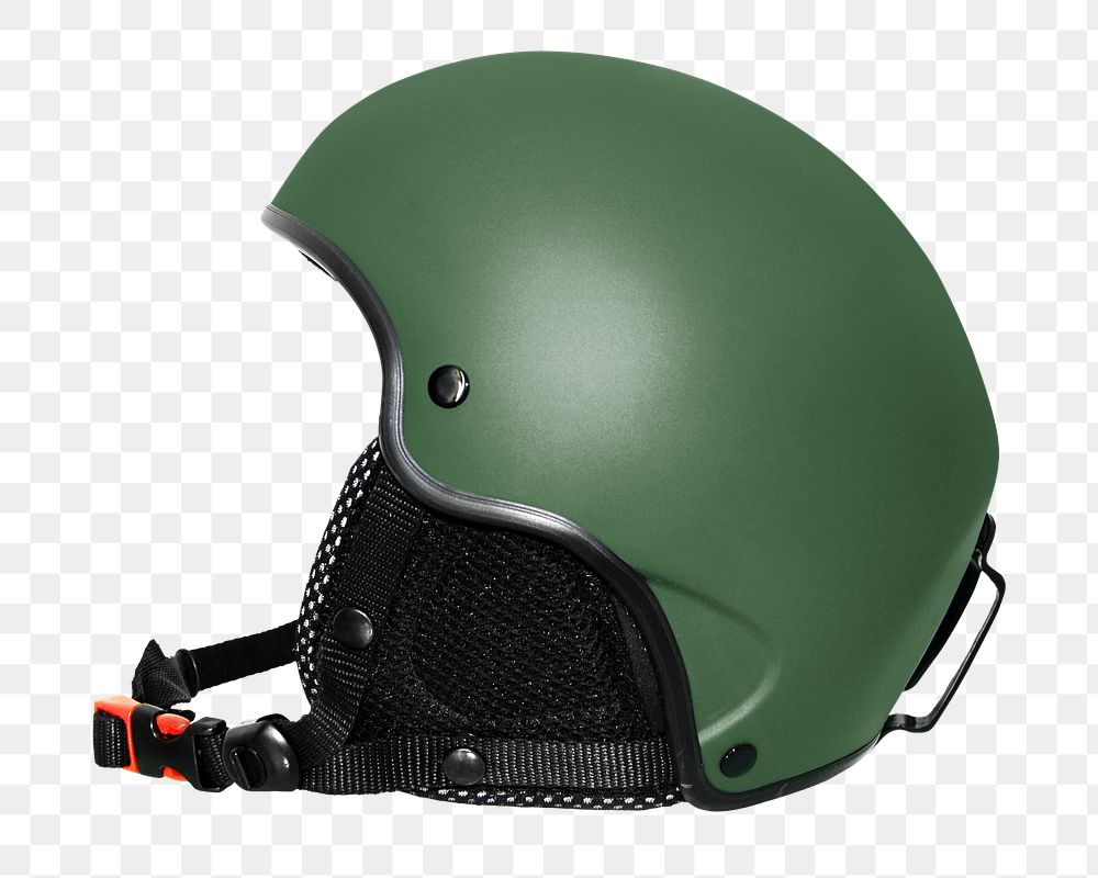 Green helmet png, transparent background