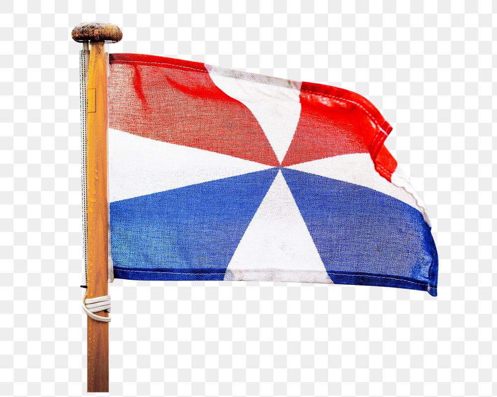 PNG  Dutch naval flag , collage element, transparent background