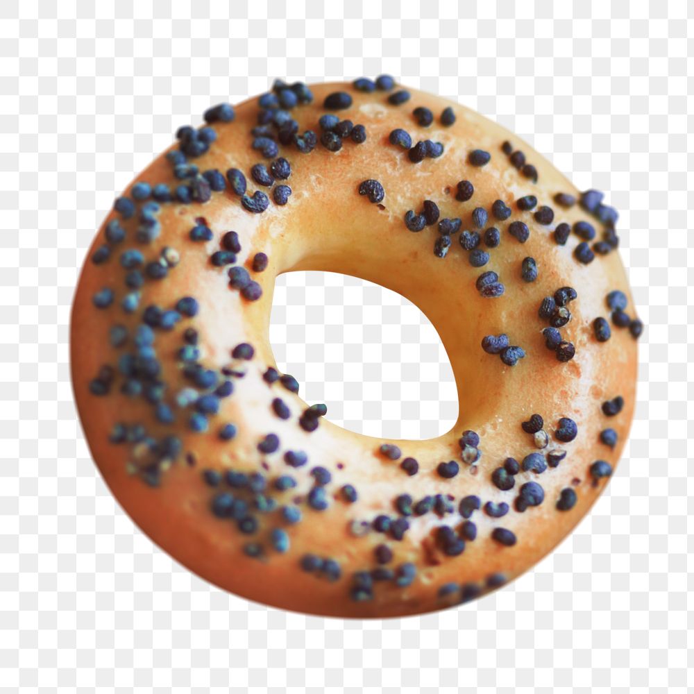 Donut png collage element, transparent background