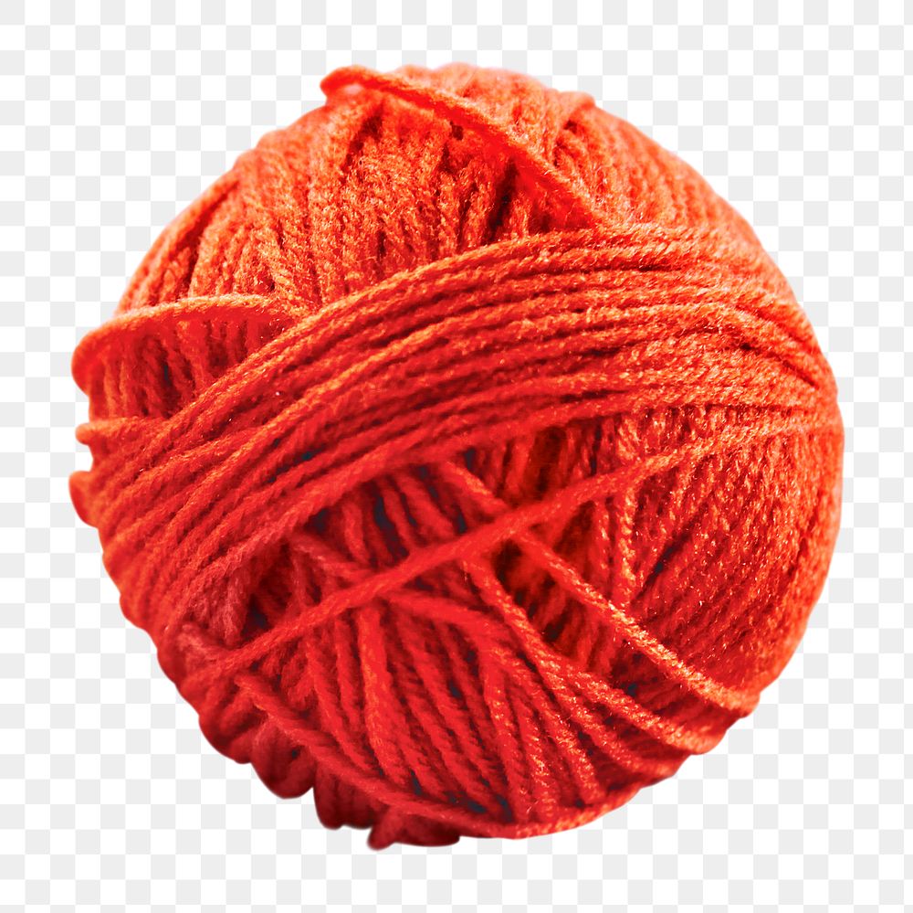 Yarn ball png, transparent background