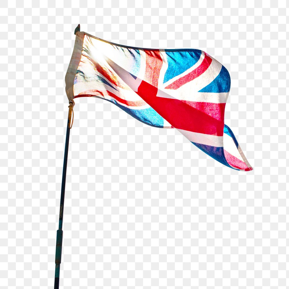 PNG UK flag, collage element, transparent background