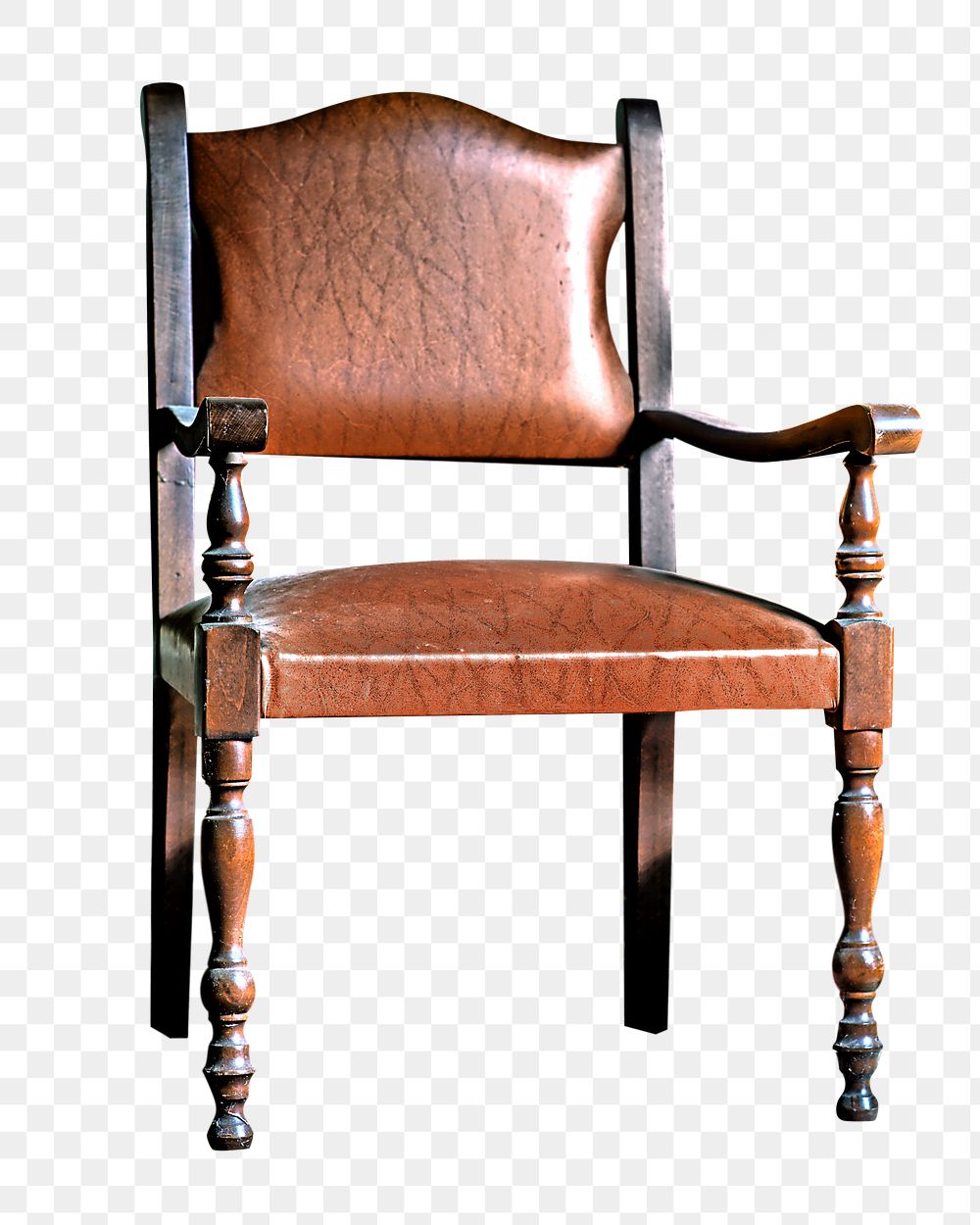 PNG Old chair, collage element, transparent background