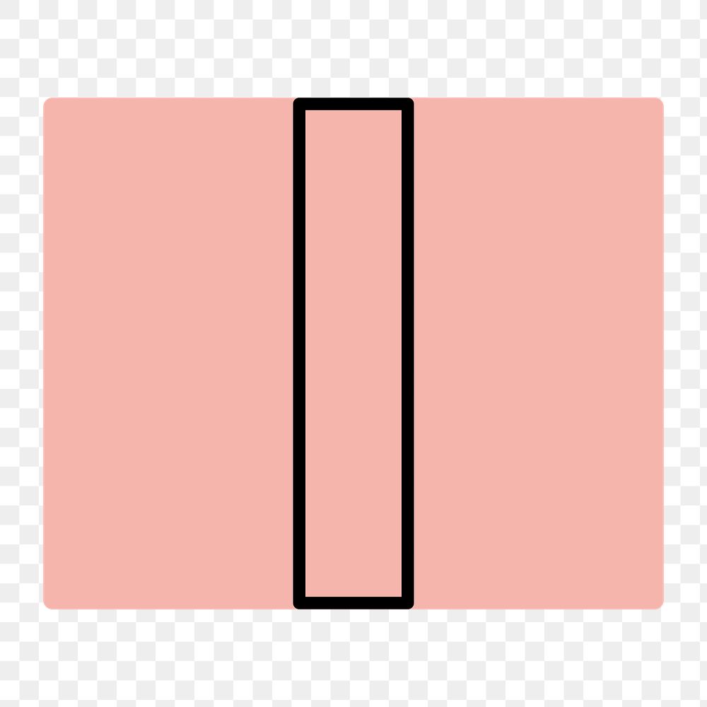 Square box png icon, line art design, transparent background
