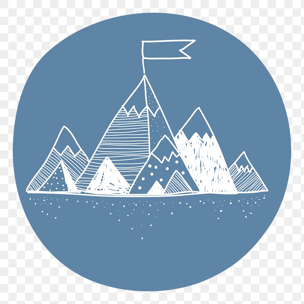 Mountains png illustration, transparent background