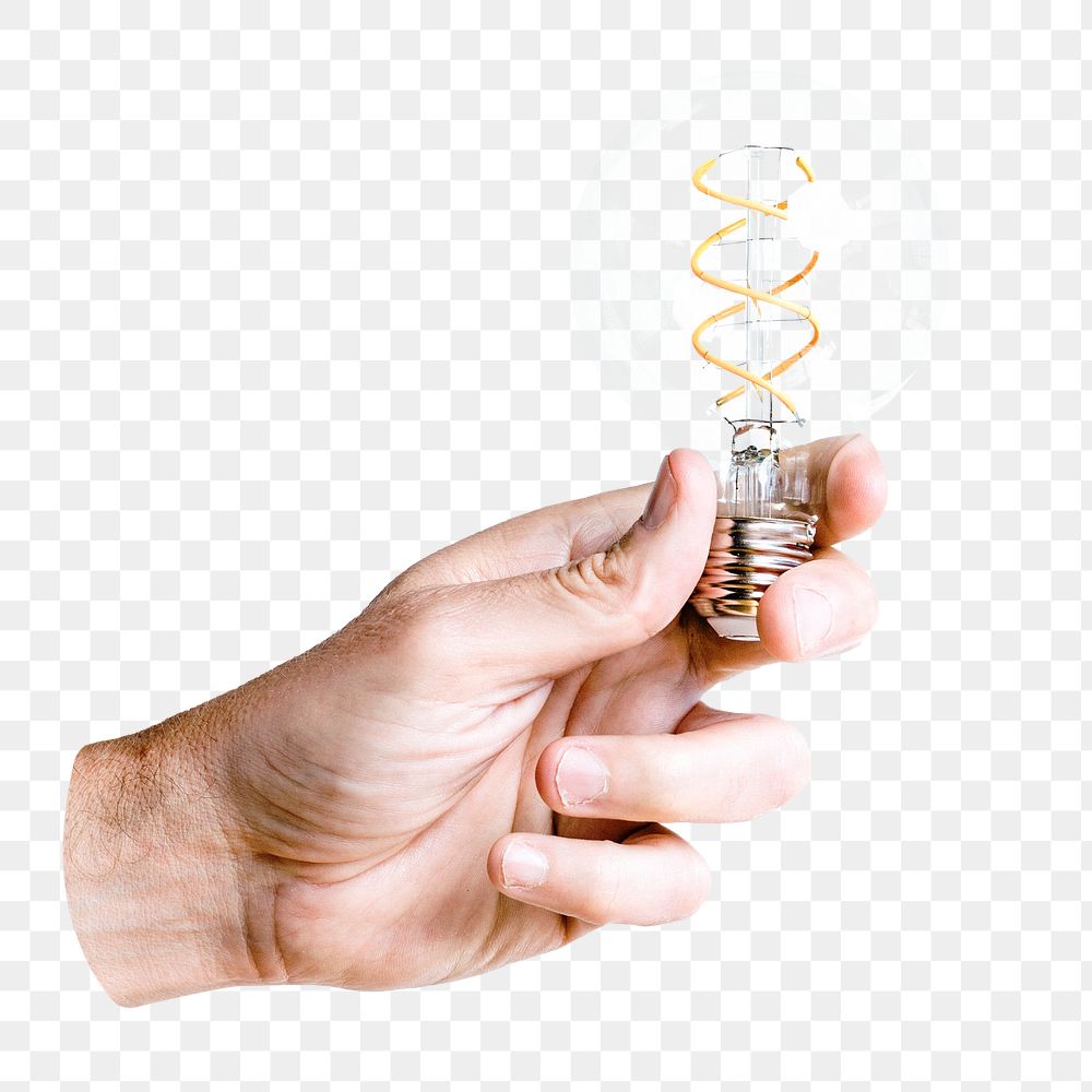 PNG light bulb, collage element, transparent background