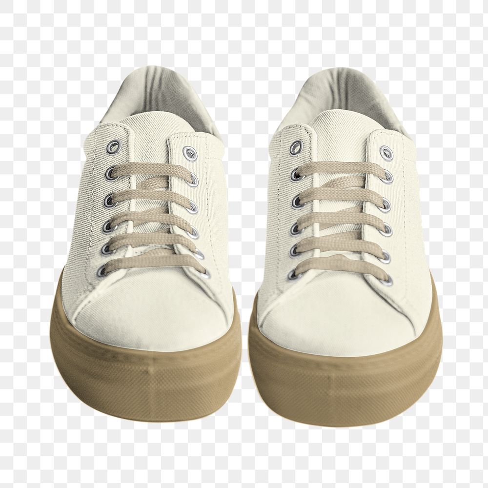 Canvas sneakers png unisex fashion, transparent background