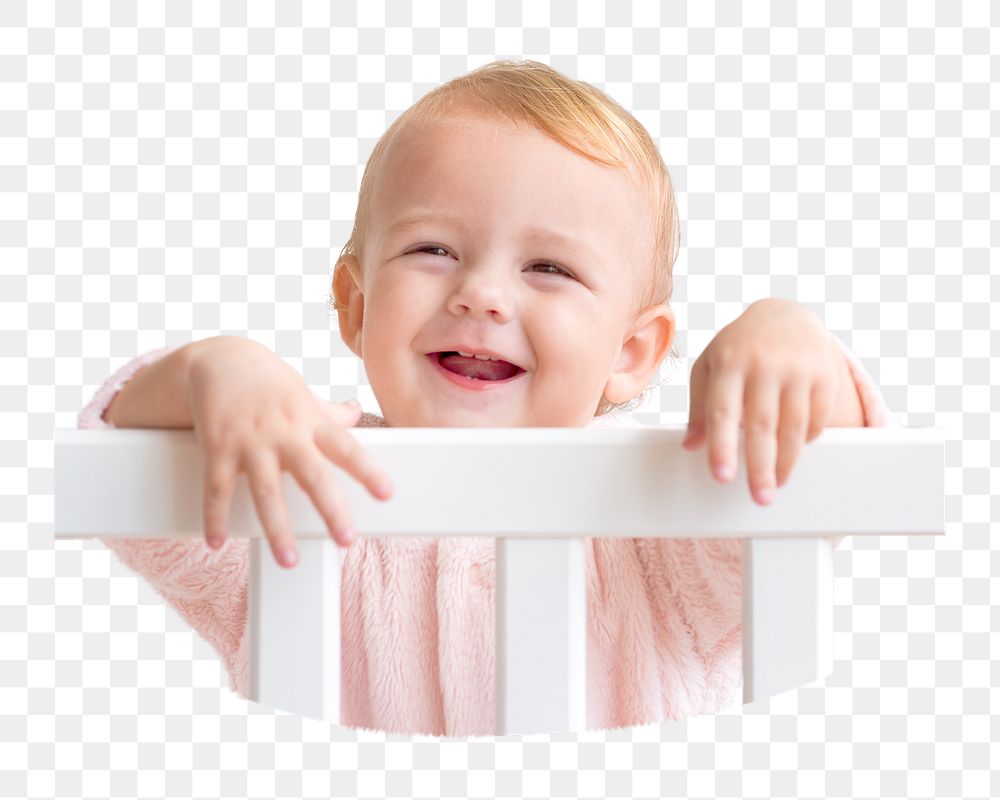 Smiling toddler png, transparent background