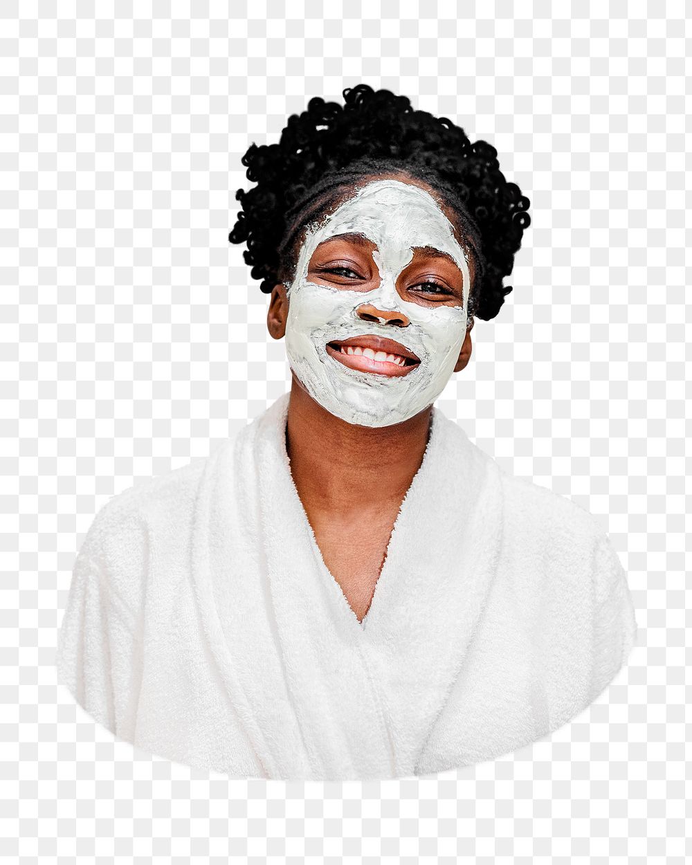 Png woman at spa, health & wellness, transparent background