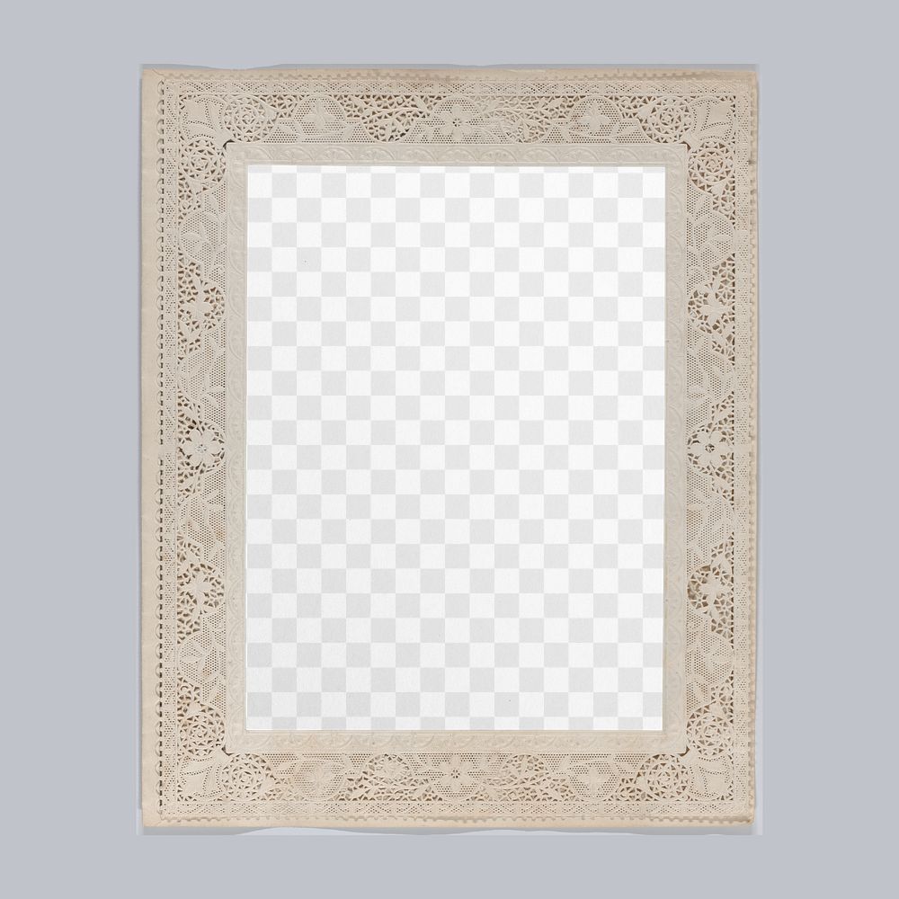 Vintage photo frame png transparent mockup