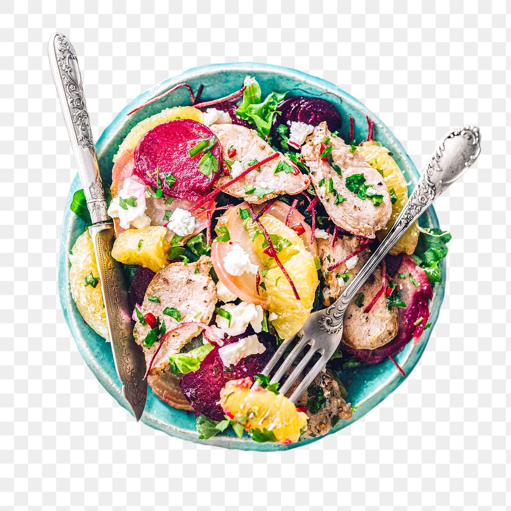 Salad png food, transparent background